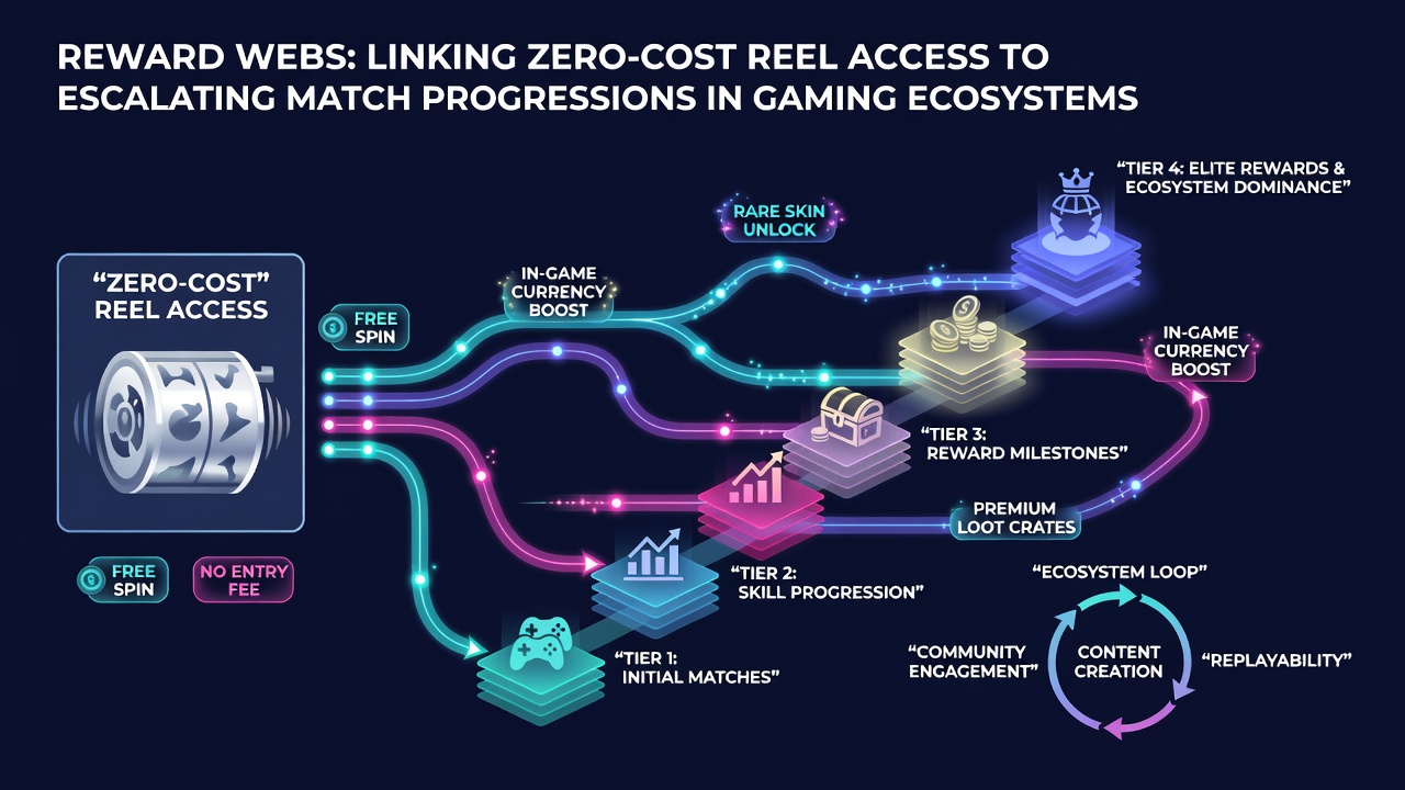 Flowchart of bonus progression from free spins to deposit matches