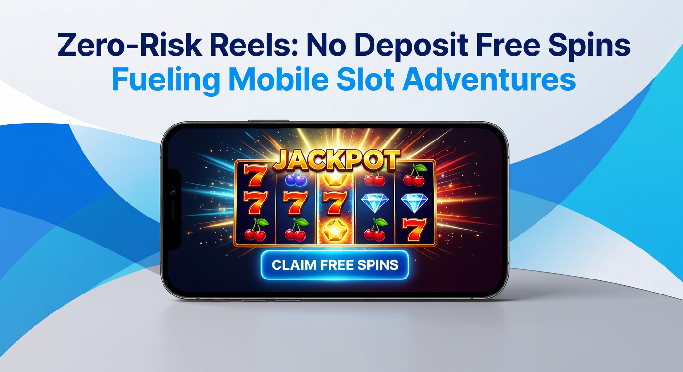 Vibrant mobile slot screen showing free spins activation, with colorful reels spinning under a no-deposit bonus banner