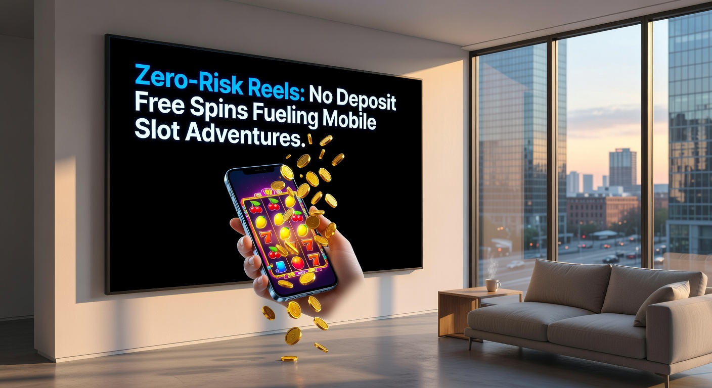 Smartphone held in hand displaying a jackpot win from no-deposit free spins on a vibrant mobile slot game, with bonus meters filling up